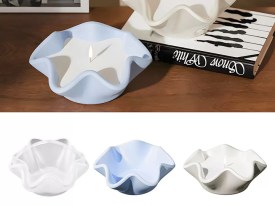 Molde silicona cuenco con volados